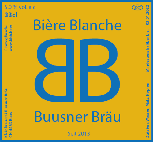 Buusner Bräu - Bière Blanche